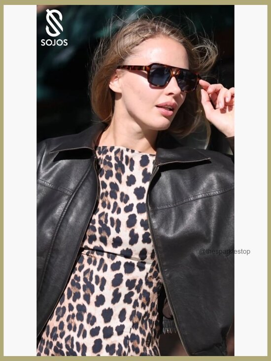 Retro Aviator Polarized Square Sunglasses main image 6